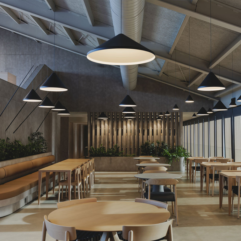 Interior project demonstrating layered architectural lighting